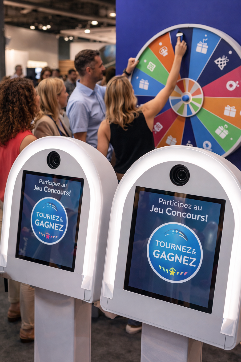 Jeux et concours interactifs sur borne photo